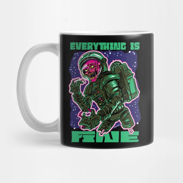 Everything is Fine Zombie Astronaut by eShirtLabs